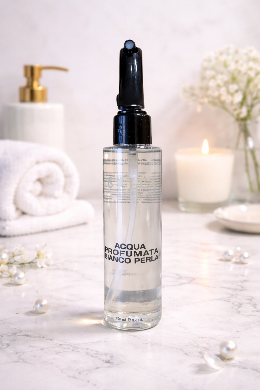 Bianco Perla – profumo per capelli